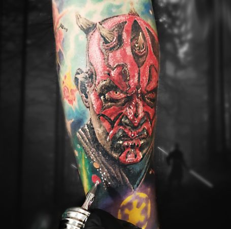 darth maul tatuaggio